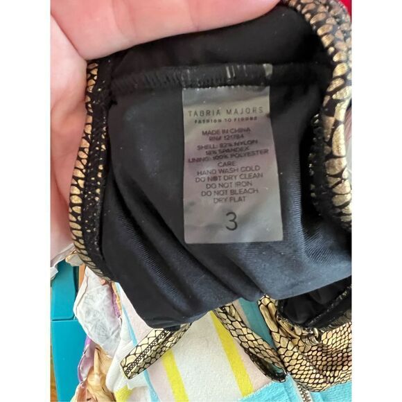 Tabria Majors FTF Agent Fox snakeskin 1 piece swimsuit - Picture 5 of 7